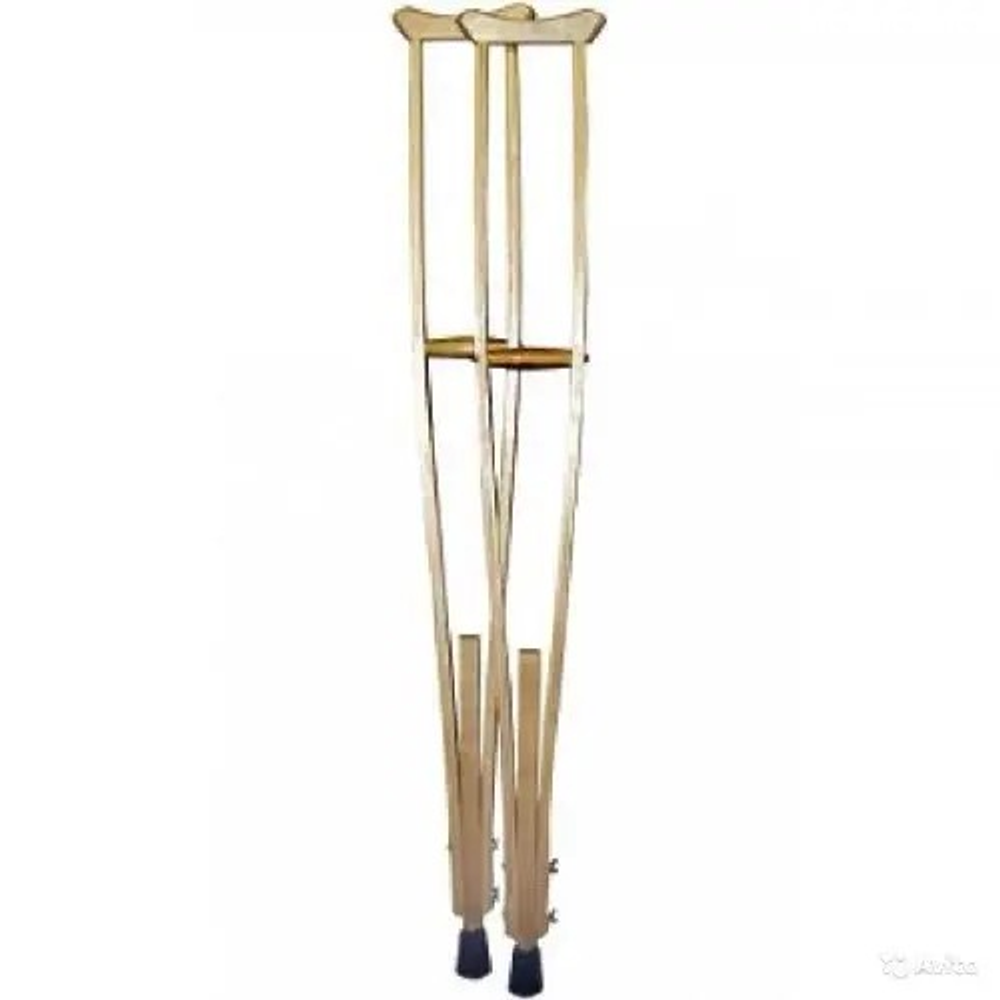 Костыли опорные деревянные для взрослых 2 шт. Аверсус