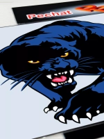 Наклейка - Черная пантера