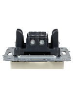 BRITE Выключатель 1-клавишный проходной 10А ВС10-1-6-БрКр бежевый IEK