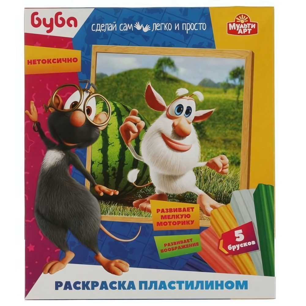 Раскраска пластилином "Буба" MODCLAYART-BUBA (Мультиарт)