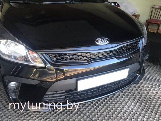 Решетка радиатора закрывает хром для Kia Rio IV
