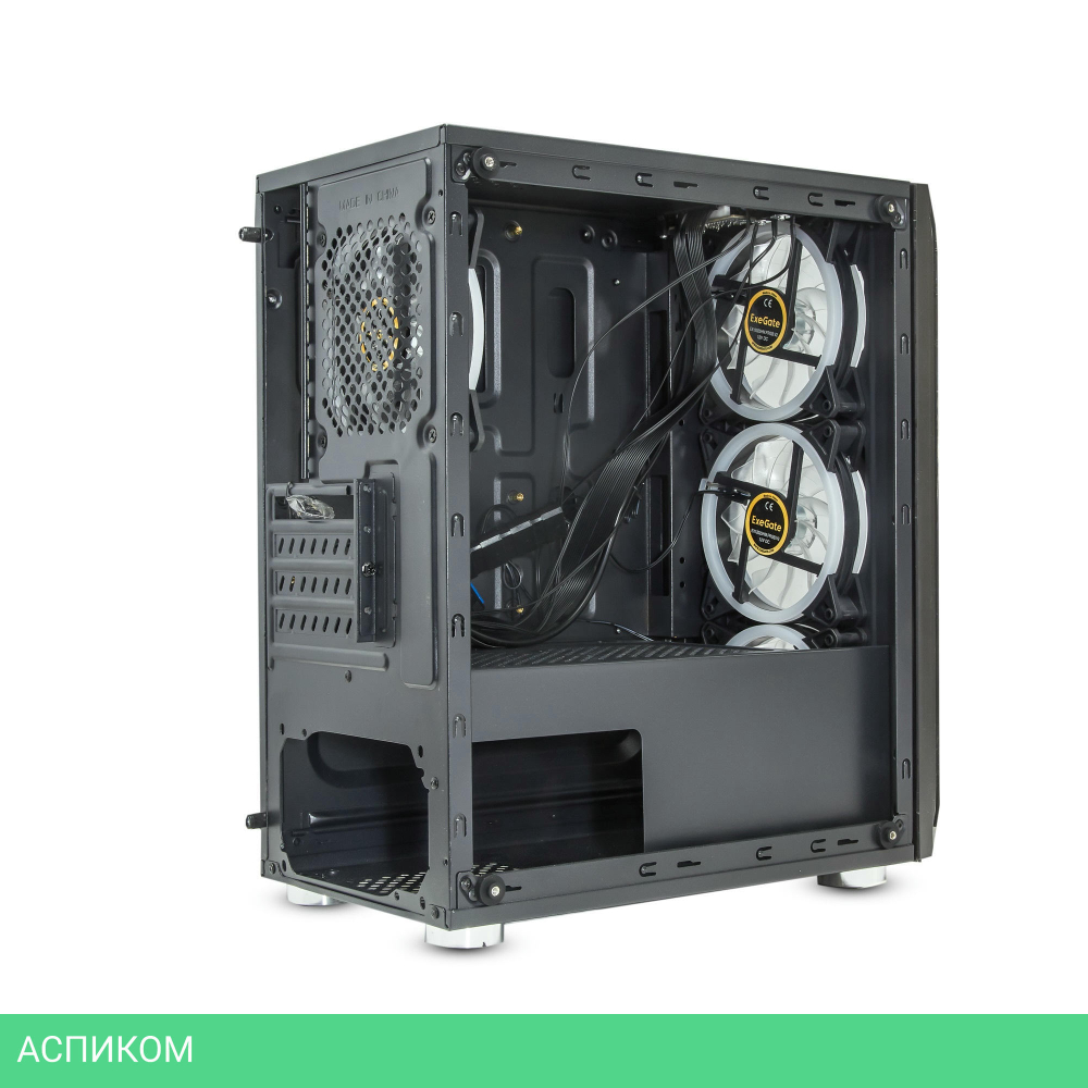 Корпус ExeGate Mistery R3 черный без БП (EX294383RUS)