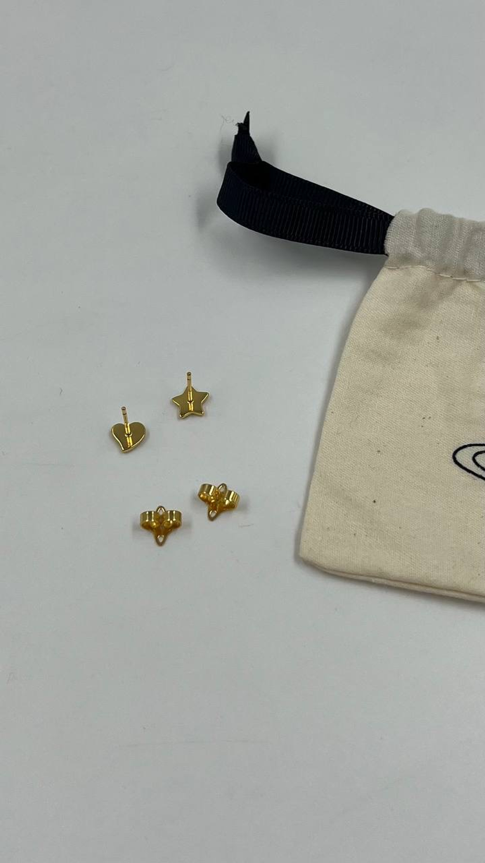 Асимметричные серьги пусеты Vivienne Westwood