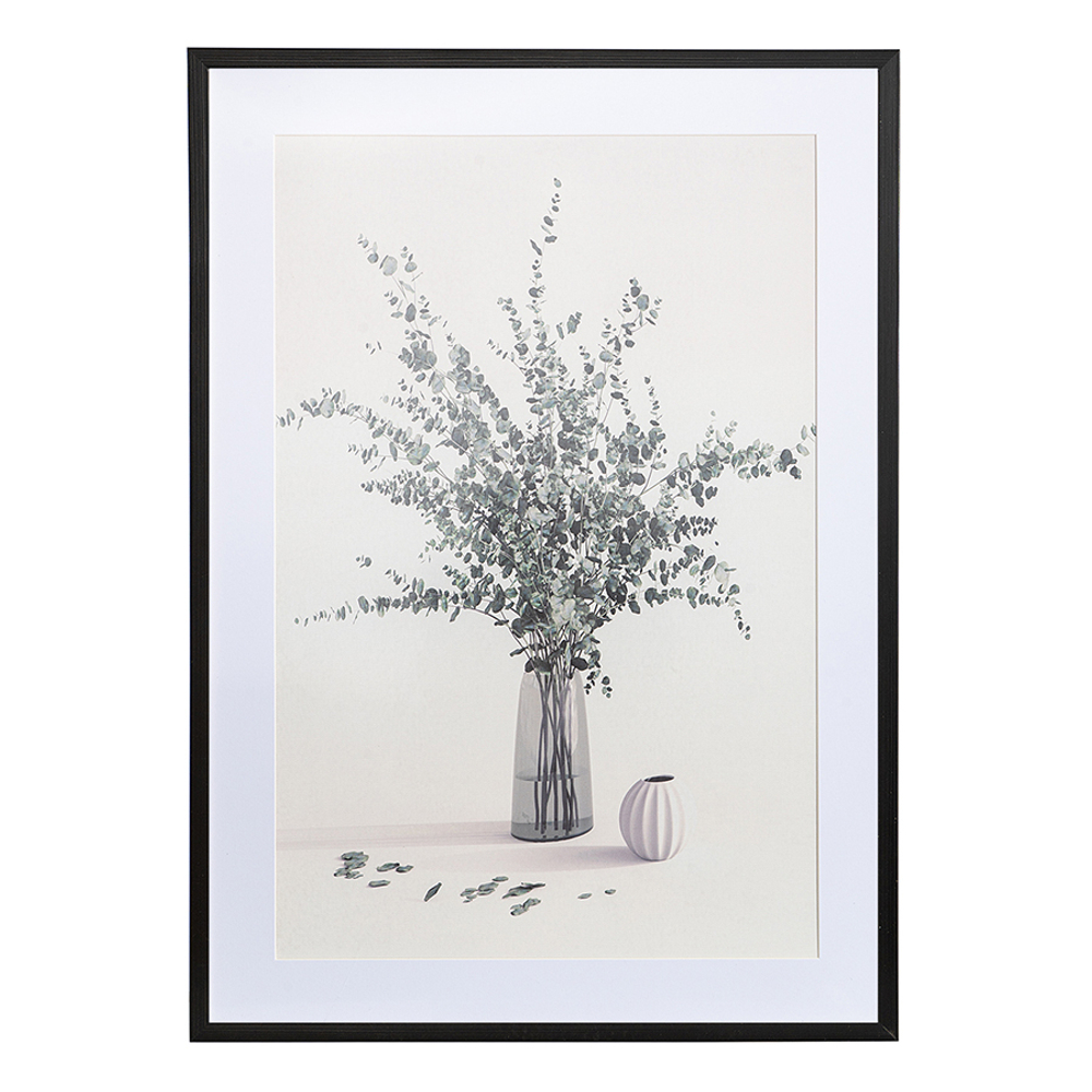 Панно декоративное plant с черной рамой, 50х70 см