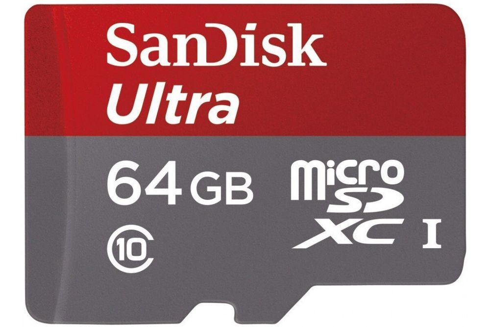 Карта памяти SanDisk microSDXC Ultra Class 10 UHS-I U1 (100/10MB/s) 64GB