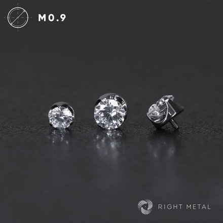 Flat Cubic Zirconia Crystal