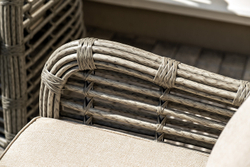 "Ницца" лаунж-зона из искусственного ротанга, цвет бронзовый