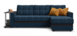 Угловой диван Атланта НПБ Рогожка Мальмо синий