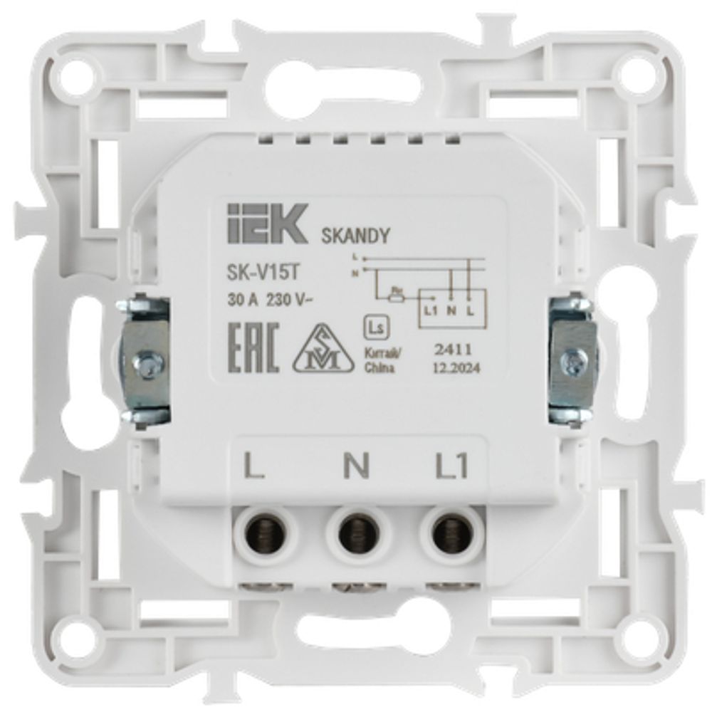 SKANDY Выключатель карточный 30А SK-V15T титан IEK