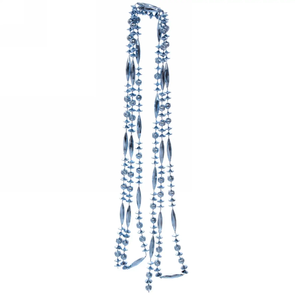 Бусы на ёлку 2м «Бриллианты», Сапфир