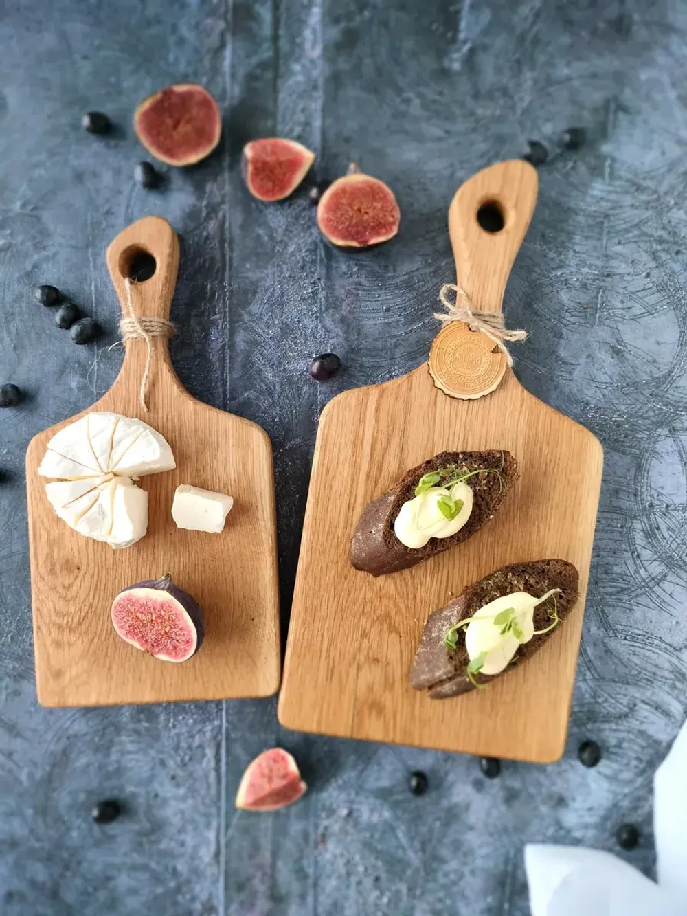 Набор разделочных сервировочных досок из дуба