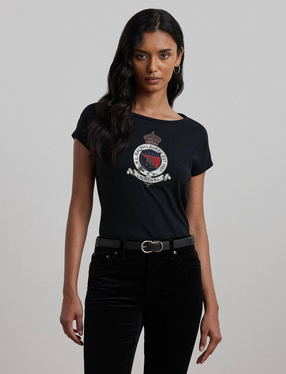 Футболка GRIETA LAUREN RALPH LAUREN - черный(200955438)