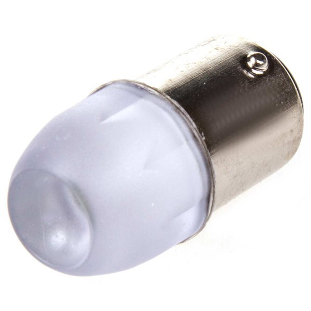 Лампа светодиодная 12V 21W металлический цоколь 1-конт. белый 3 SMD BA15s 2 шт. Skyway