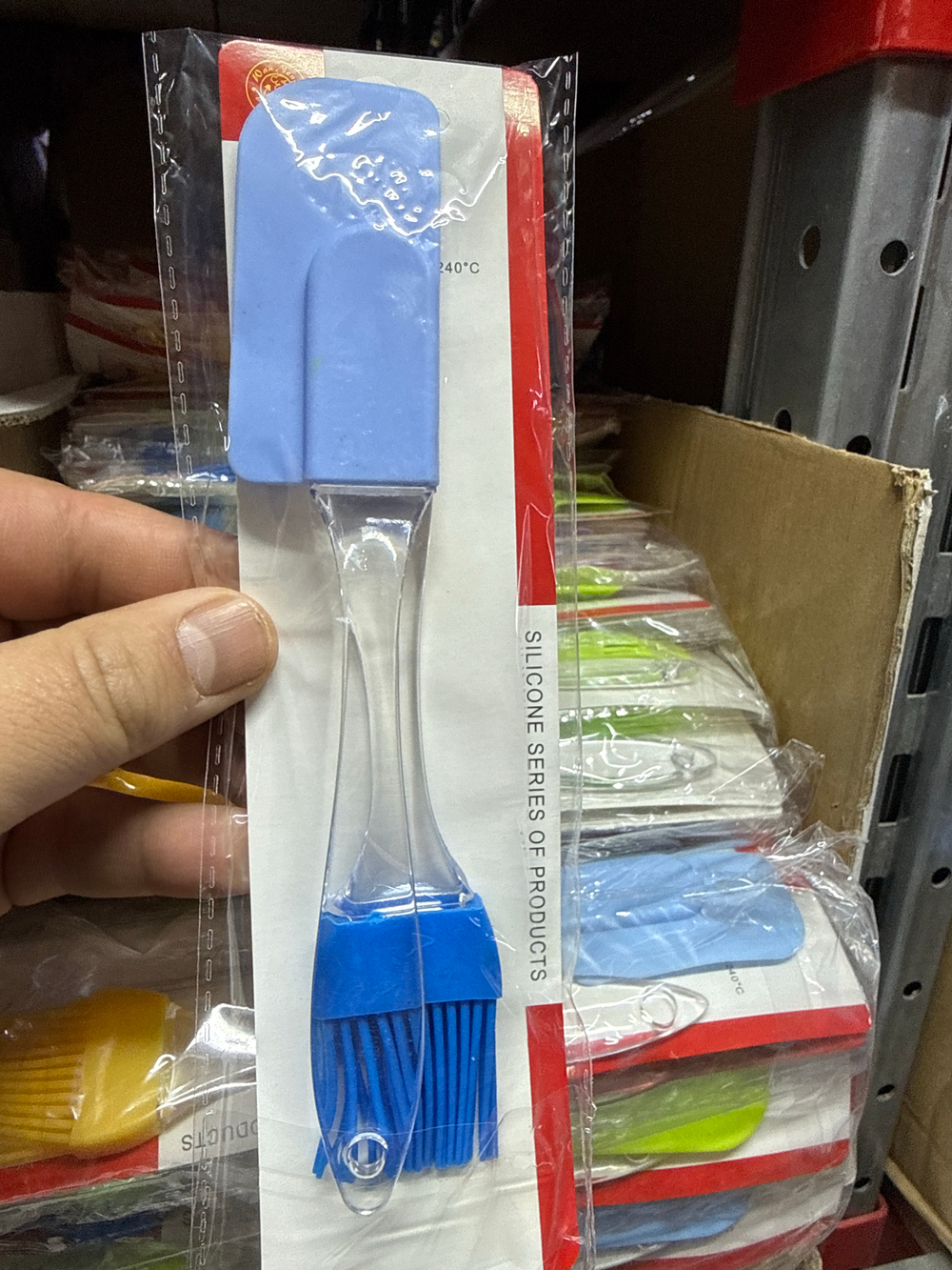 Набор кондитерский: лопатка и кисточка силиконовые маленькие