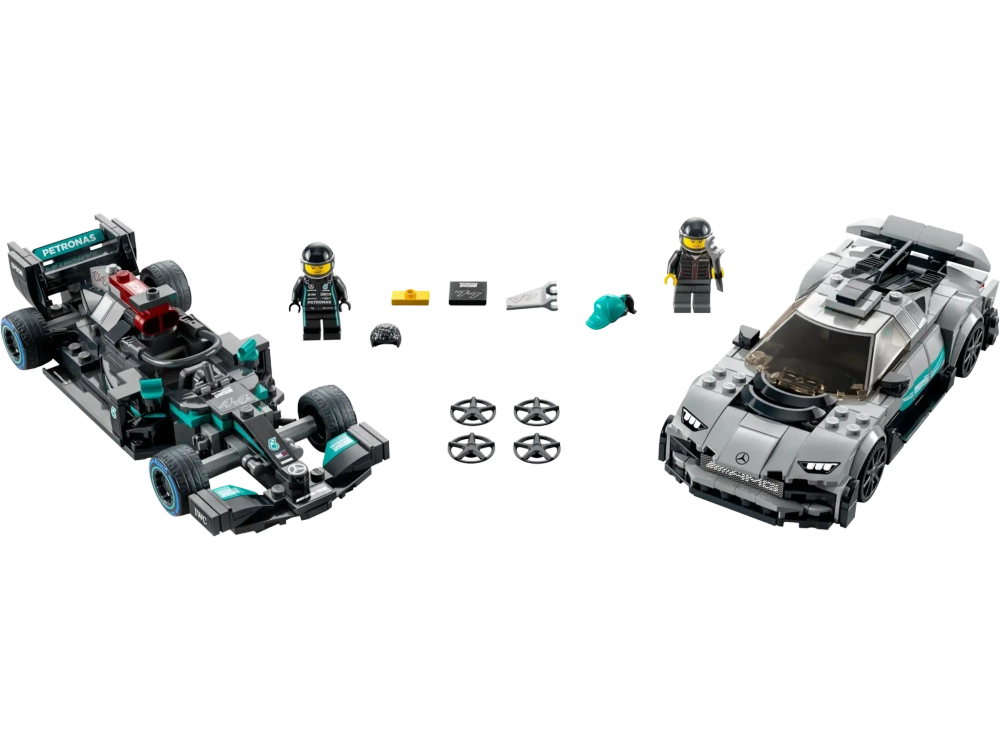 Конструктор LEGO Speed Champions 76909 Mercedes-AMG F1 W12 E Performance и Mercedes-AMG Project One