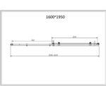 Душевой уголок Como-N VSR-4CN9016CGB, 1600*900, черный, стекло тонированное, , шт