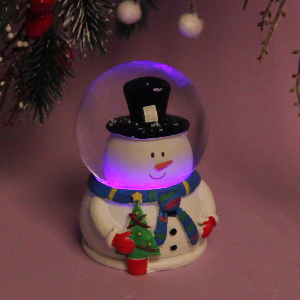 Сувенир Снежный шар «Новогодние друзья» 9,8*6,5 см, микс