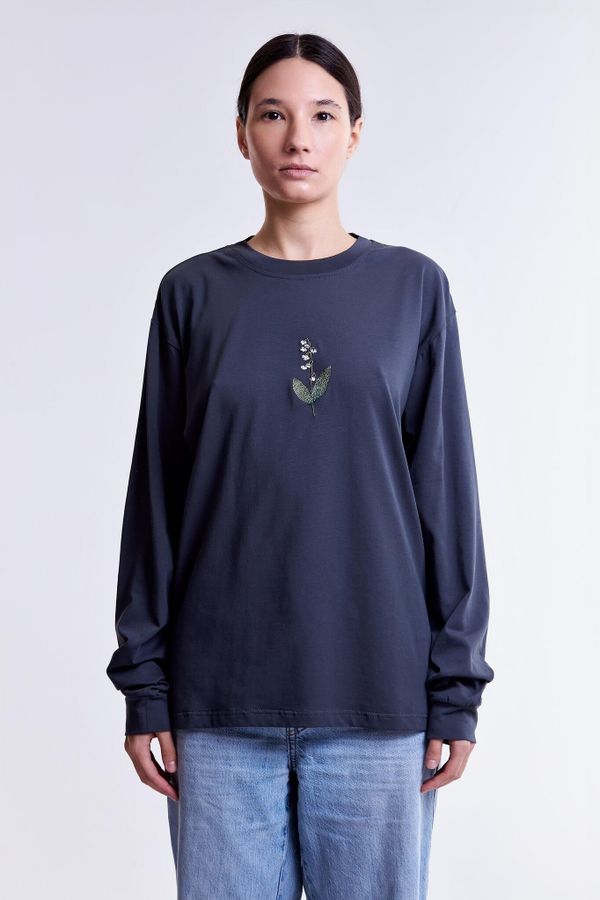 Лонгслив Ландыш Серый - фото 5