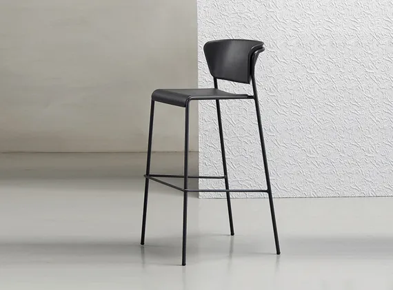 Барный стул Lisa Technopolymer, антрацит