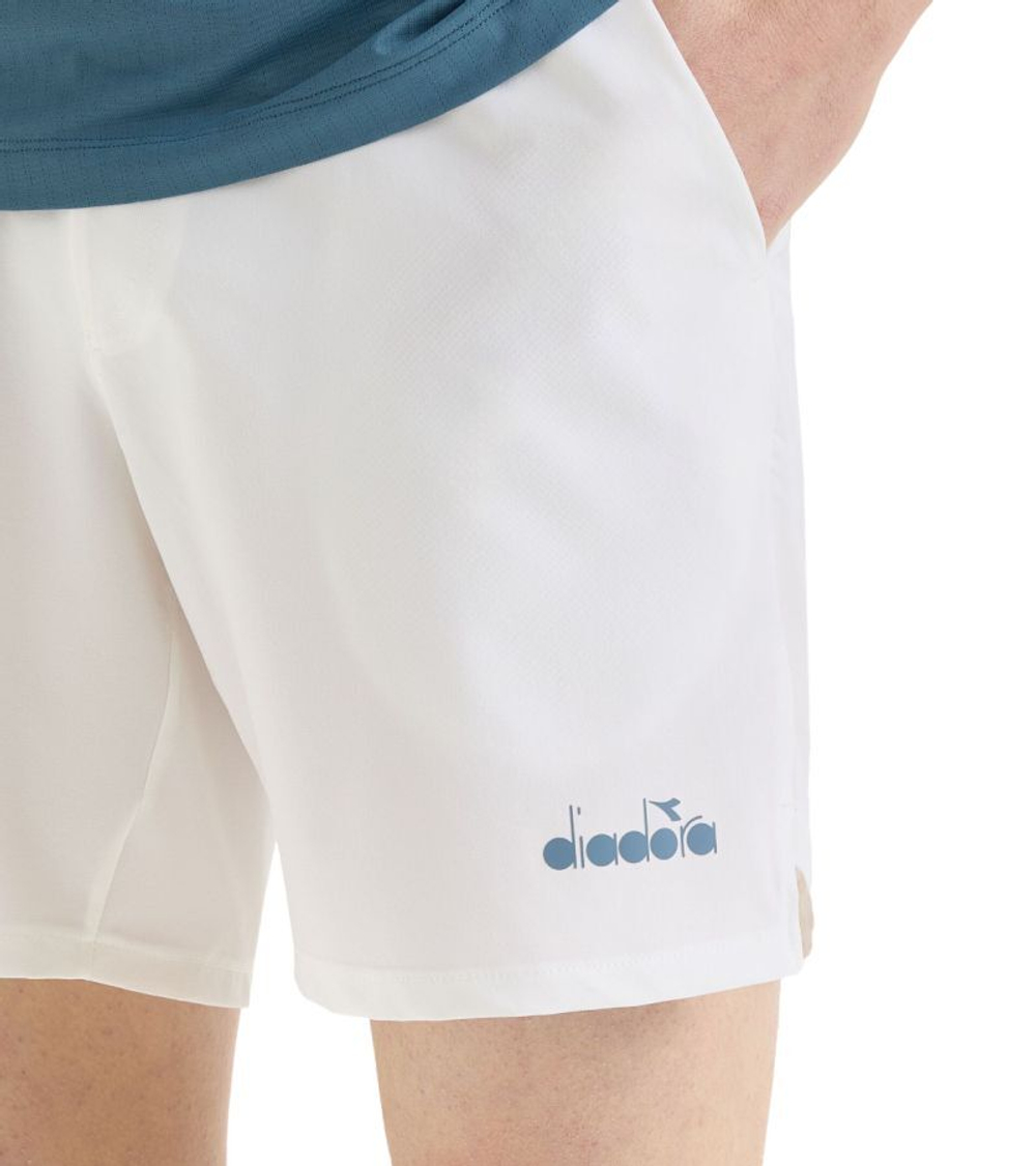 Мужские теннисные шорты Diadora Shorts Icon 7 " - белый