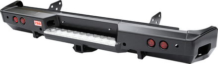 Бампер силовой задний Toyota Tundra 2007-09.2013 с квадратом под фаркоп и фонарями РИФ