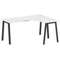 Metal System Стол криволинейный правый на А-образном м/к БА.СА-4 (R) Белый/Металл Антрацит 1600*1200