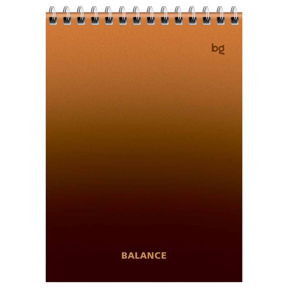 Блокнот  BG "Моноколор. Баланс" на спирали, А5, 40 листов в клетку