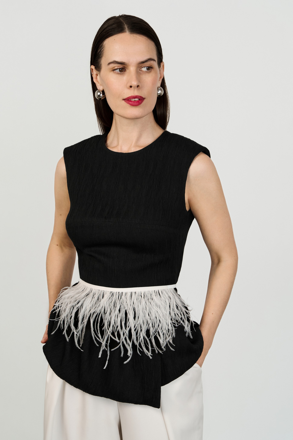 Топ с драпировкой