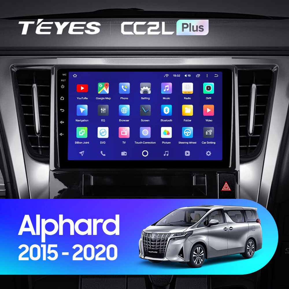 Teyes CC2L Plus 10.2" для Toyota Alphard 2015-2020