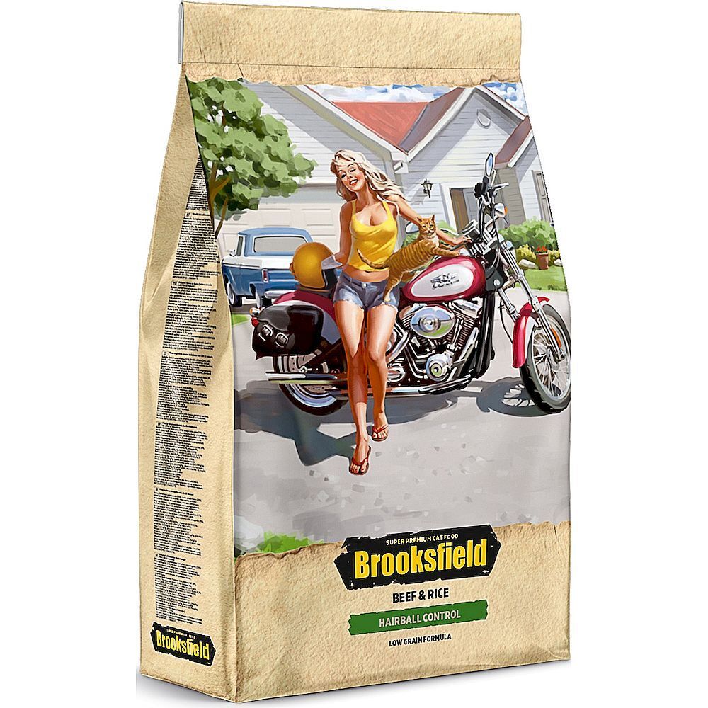 Сухой корм BROOKSFIELD Adult Cat Hairball Control Beef для взрослых кошек с говядиной 400г