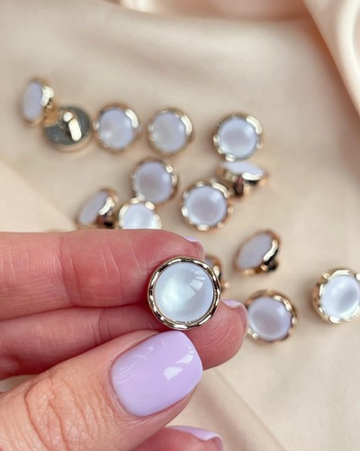 Пуговицы Золото Луна Пластик