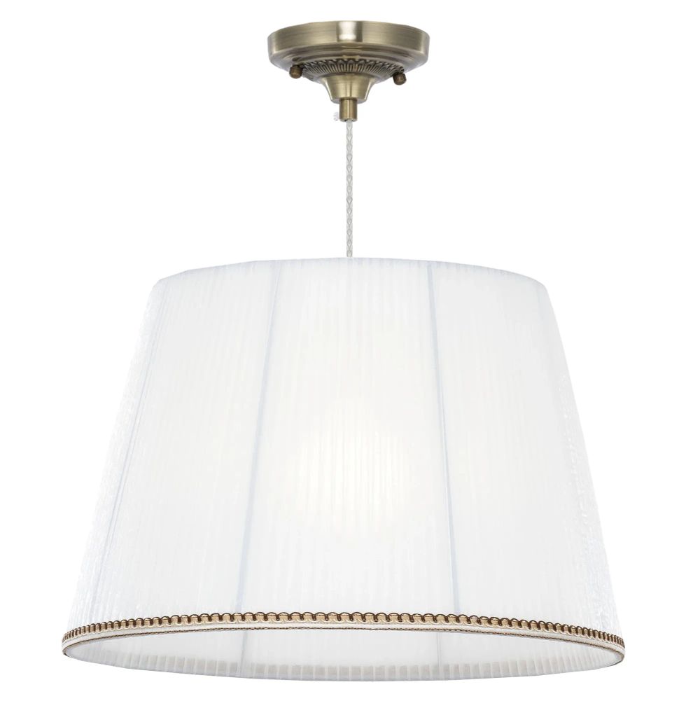 Citilux Вена CL402030 Подвесной светильник бронза с белым абажуром