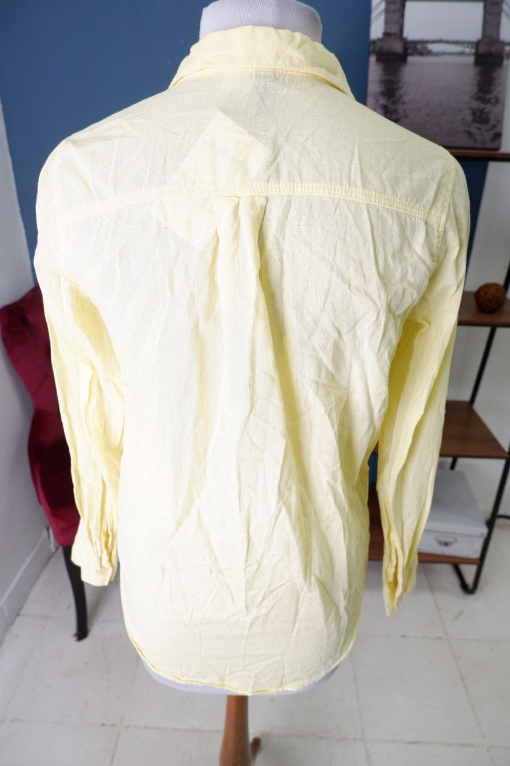 Рубашка H&M лимонная 38 размер