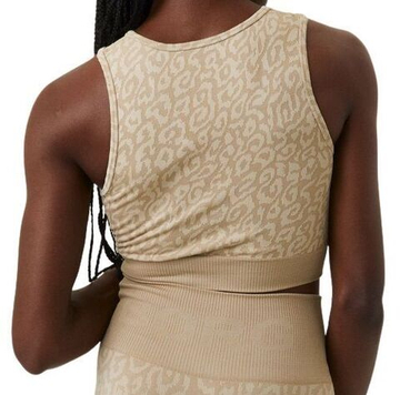 Женский топ теннисный Björn Borg Sthlm Seamless Light Crop Top - разноцветный