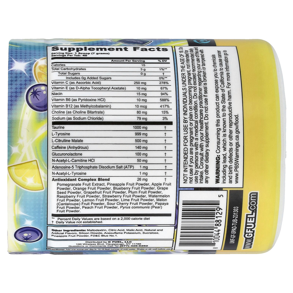 G FUEL, Energy Formula, сияющий спрей, 280 г (9,9 унции)