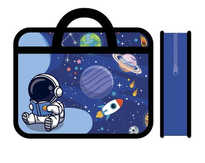 Папка А4 пластиковая, с ручками, широкая 330/260/120 "Машина будущего 2026" (Пчелка)