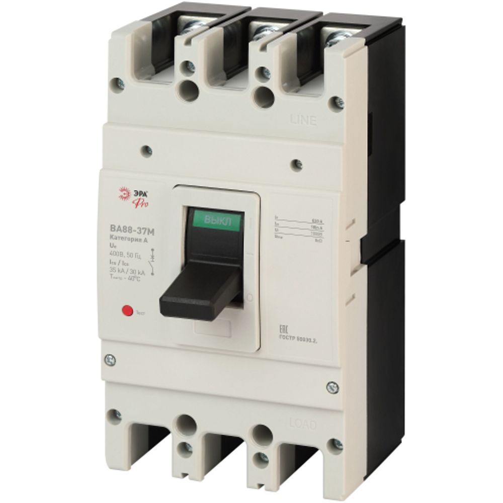 Автоматический выключатель ВА88-37М ЭРА PRO SVA40-3-0630-E 3Р 630А 35кА | Силовые автоматические выключатели
