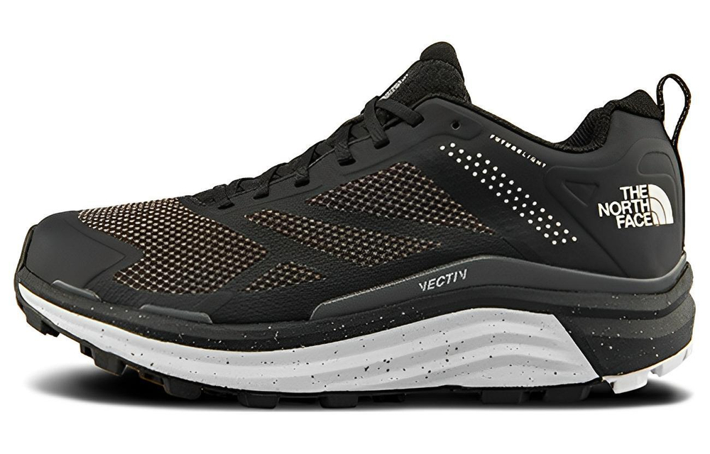 THE NORTH FACE Vectiv reflective sports comfortable fabric wear-resistant breathable low-top cross-country running shoes men's black