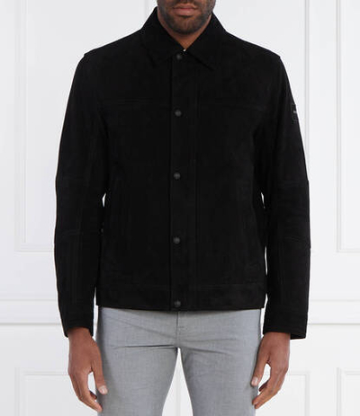 Кожаная куртка Jomister BOSS ORANGE - черный(50514542)