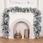 Хвойная гирлянда заснеженная "Glace" литая+пвх