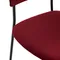 Стул Stefany, винный велюр, черный ножки
