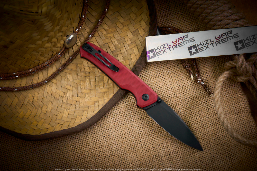 Нож Civivi Altus C20076-2 сталь Nitro-V Black Stonewashed рукоять Burgundy G10