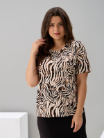 Футболка Фв-107/песочный-акварельзебра