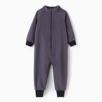 Комбинезон д/мальчика флис р.80 серый 9447419 (Семицвет-Тики)