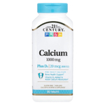 21st Century, кальций с витамином D3, 90 таблеток