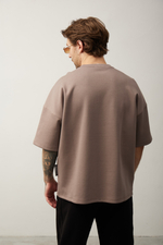 Футболка OVER капучино interlock (без лого)