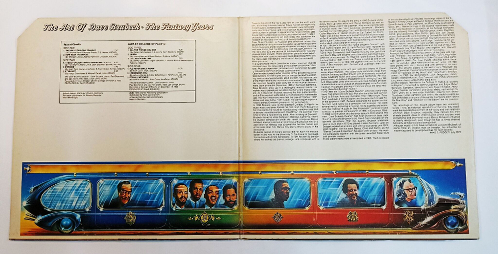 Винтажная виниловая пластинка LP Dave Brubeck The Art Of Dave Brubeck 2LP (Germany 1974)