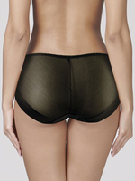 Трусики-слипы со средней линией талии из микрофибры (Размер: XL) (Цвет: бежевый)