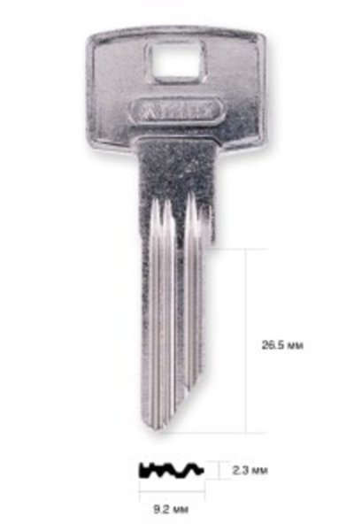 Заготовка английского ключа 13384 ABUS ZS22E