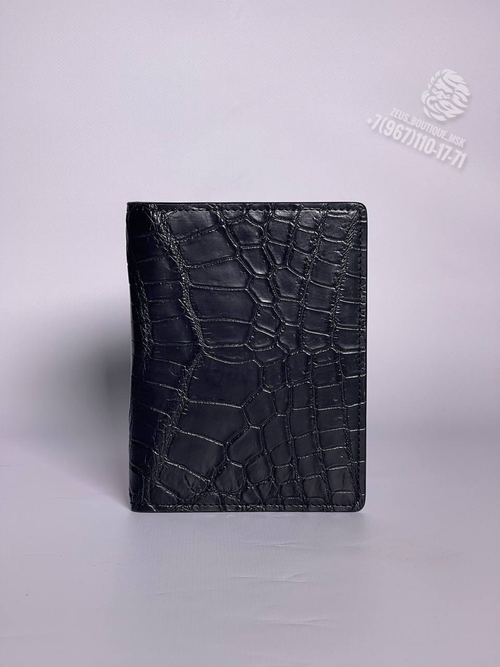 Обложка для паспорта Zilli из кожи крокодила